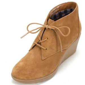 White Mountain Kahlua Chestnut Suede Bootie